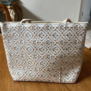 Embroidered tote bag NWOT